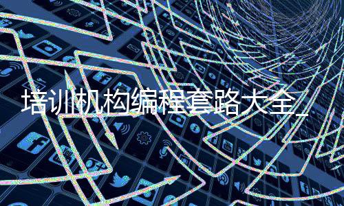 培训机构编程套路大全_(培训机构学的编程好找工作吗)