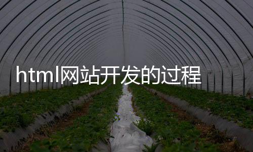 html网站开发的过程(html网站开发的过程有哪些)